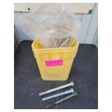 Large Bucket of Assorted HEX Head Bolts