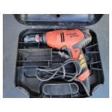 Heavy Duty Black + Decker Drill with Case