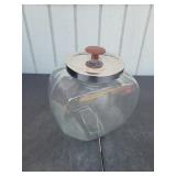 Vintage Glass Biscuit Jar