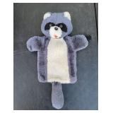 Vintage 1980s Plush Raccoon Hand Puppet