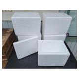 (5) Styrofoam Cooler or Shipping Boxes