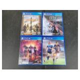 (4) Playstation 4 Video Games