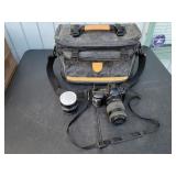 Minolta Maxxum SPxi Camera with Lenses & Case