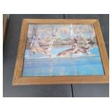 Deer Crossing Lake Framed Picture