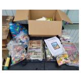 Box of Cross-Stitch and Embroidery Supplies