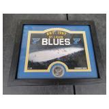St. Louis Blues Photo with Coin Framed