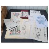 Original Japanese Watercolor & Ink Art