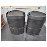 (2) Vintage Pioneer Enclosed Subwoofer TS-WX160