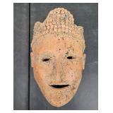 Original Gallery Art Terracotta 12' Glazed Mask