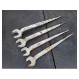 (4) Ironworkers Spud Wrenches