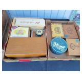 Cigar Boxes, Round Tin & Wooden Boxes