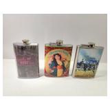 Aviation, Olympia Beer & Hunting Themed Flasks