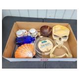 Jaw Bone, Japanese Cups, Blue Glass, Bowl & More