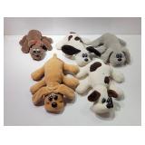 (5) Collectors Lot of Pound Puppy Plushes