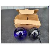 (2) Heavy Spherical Glass Balls