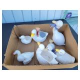 (7) Assorted Ceramic Duck Figures