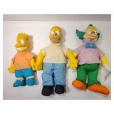 Vintage Krusty Clown, Bart & Homer Figures