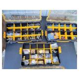 (3) Parts Bins with Assorted Hardware