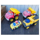 (4) Assorted Kids Toy Vehicles