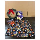 Christmas Wreath; Halloween Sorcerer Bear; Misc.