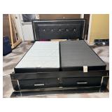 King size bed frame with box springs