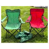 2 Folding Camp Chairs