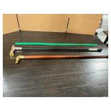 2 Walking Sticks w/Ornate Handles