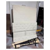Queen size bed frame with box springs