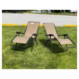 2 Matching Patio Lounge Chairs
