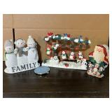 Snowman Decor; Holiday Coasters; Penguin Decor