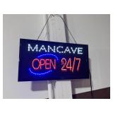 LED light up MAN CAVE sign