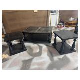 Matching coffee table and end tables