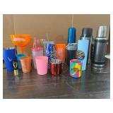 Large Tote; Variety of Cups & Thermoses