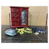 Jewelry Box; Necklaces; Sewing Kit