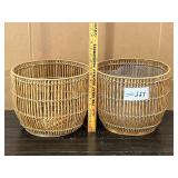 2 Wood Design Baskets