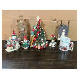 Snowman & Tree Themed Christmas Knick-Knacks