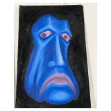 Blue Melancholy Face Painting