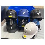 7 Batting Helmets w/Tote