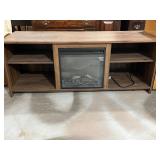 Media Stand w/Built in Electric Fireplace