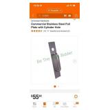 Commercial door pull plate