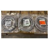 12ft Polymer Braided Icemaker Water Connectors