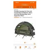Portable camping cot tent
