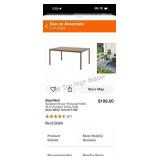 StyleWell Metal 28.5in Outdoor Dining Table