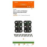 Decorative broad hinges