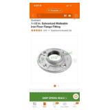 1-1/2 in iron floor flange
