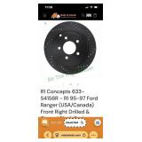 95-97 ford ranger frt rotors