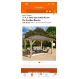 Gutter kit for gazebo
