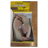 Women's 8.5 Pink Wedged Sandals
