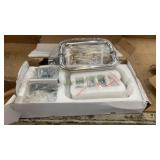 Hardware pack for waterfall bath enclosure