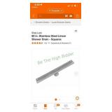 Linear shower drain